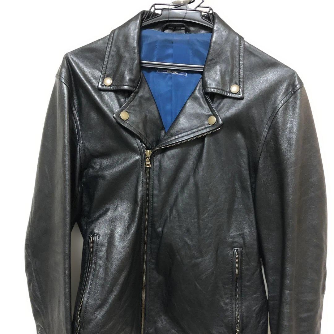【MONSIEUR NICOLE】ダブルライダース・レザージャケット