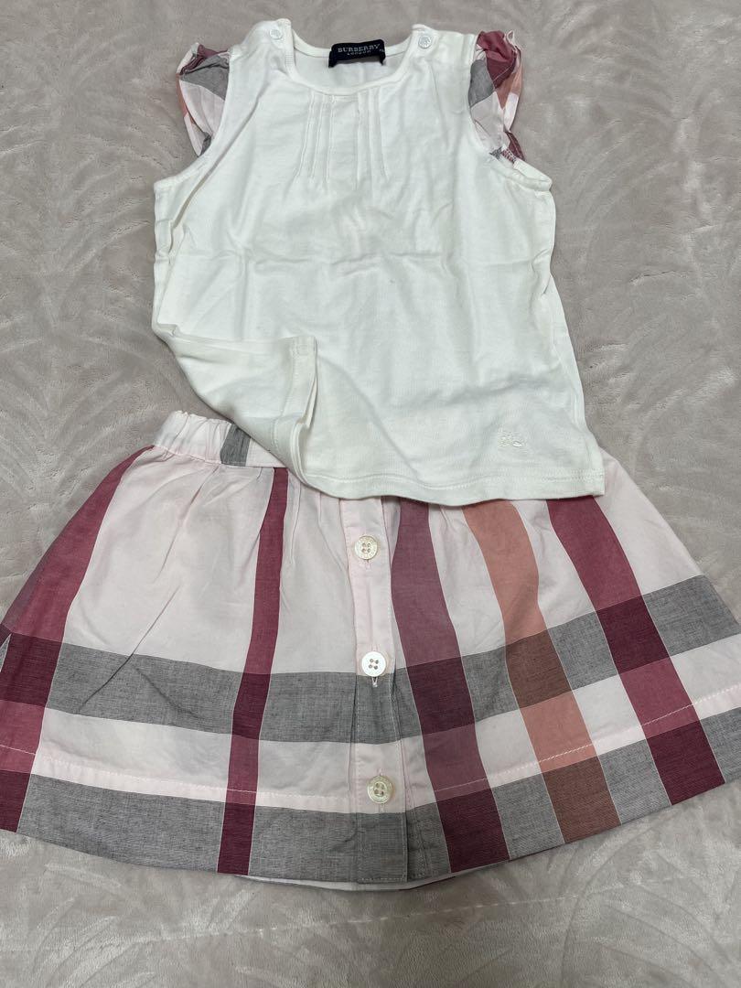 BURBERRY ピンク スウェットドレス Burberry Girl's Timmy Cotton-Blend EKD Hoodie, Size 3-14