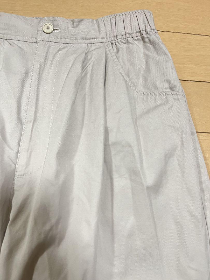 休日と詩 キュウジツトウタ　イージータックパンツ　ボリュームパンツ　コットン