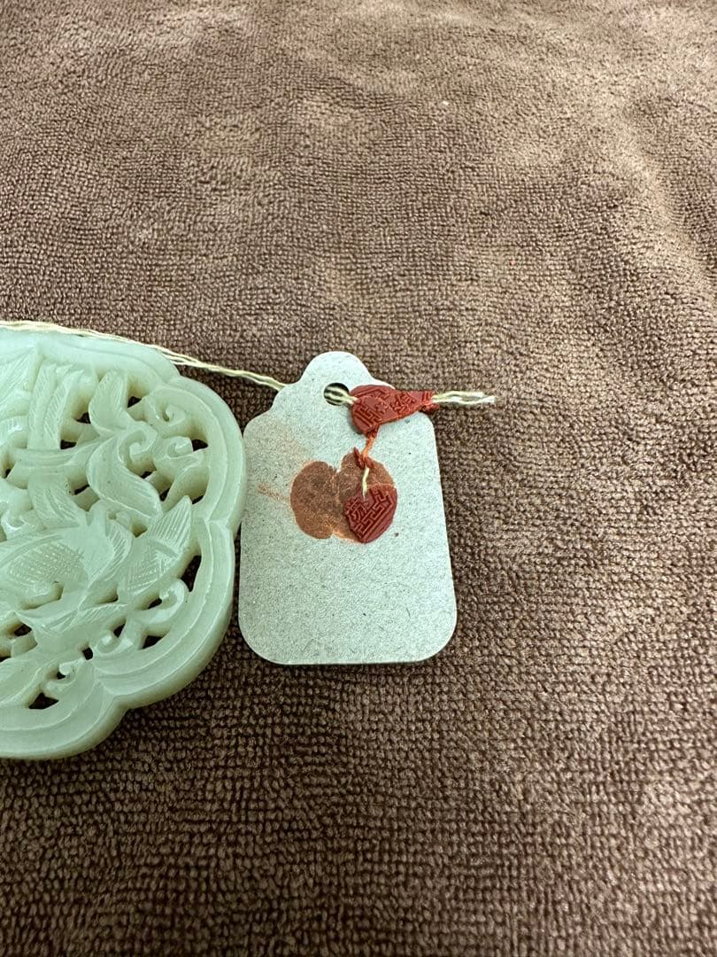 和装小物 天然石 砡製 白砡 玉石 彫刻 古和田 古玩 瑞獣 根付 古玉