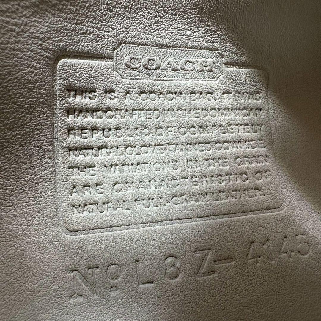 vintage coach old ✨ ivory White bag