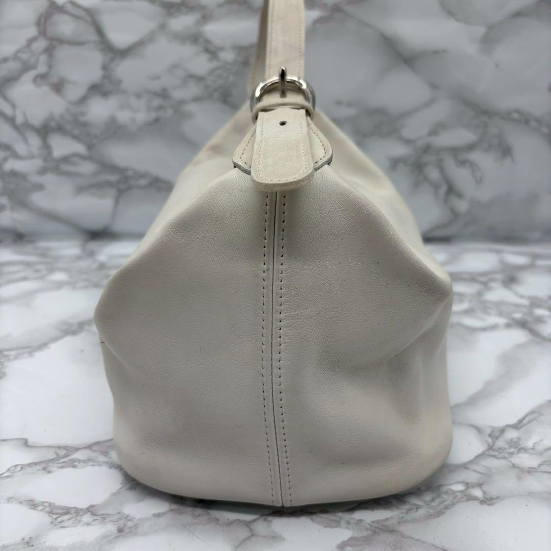 vintage coach old ✨ ivory White bag