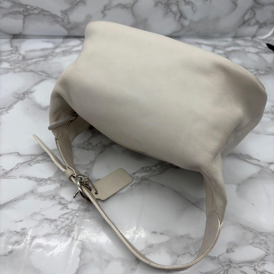 vintage coach old ✨ ivory White bag