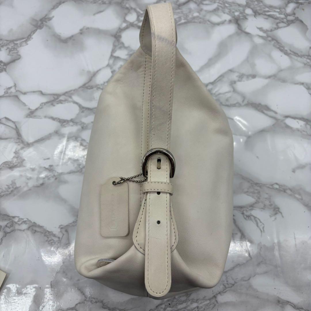 vintage coach old ✨ ivory White bag