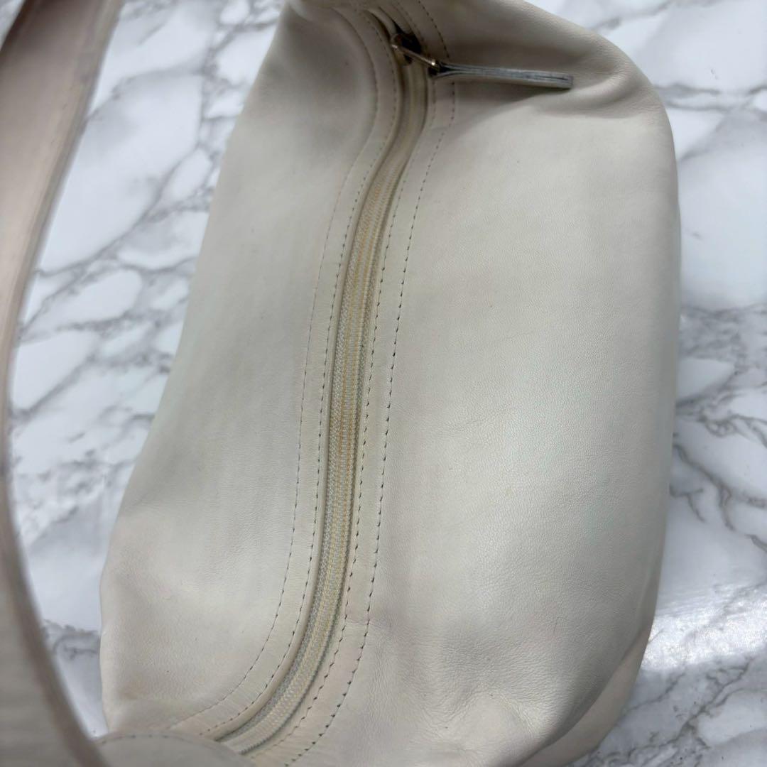 vintage coach old ✨ ivory White bag