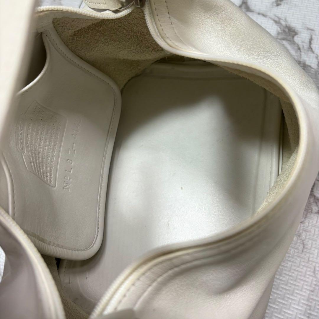 vintage coach old ✨ ivory White bag