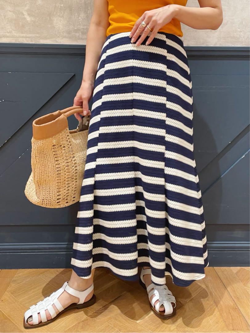 美品　IENA LA BOUCLE イエナ　近年モデル　ラッセルボーダースカート
