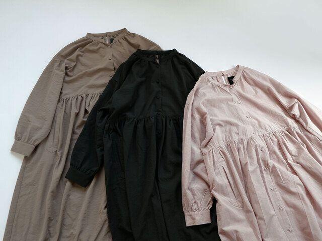 美品☆オオカミとフクロウ☆薄ピンクチェック模様のワンピース