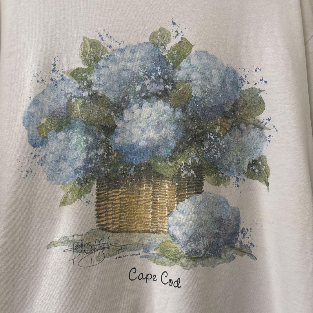 90s usa ビンテージ ヴィンテージ Tシャツ 花 フラワー 古着 アート