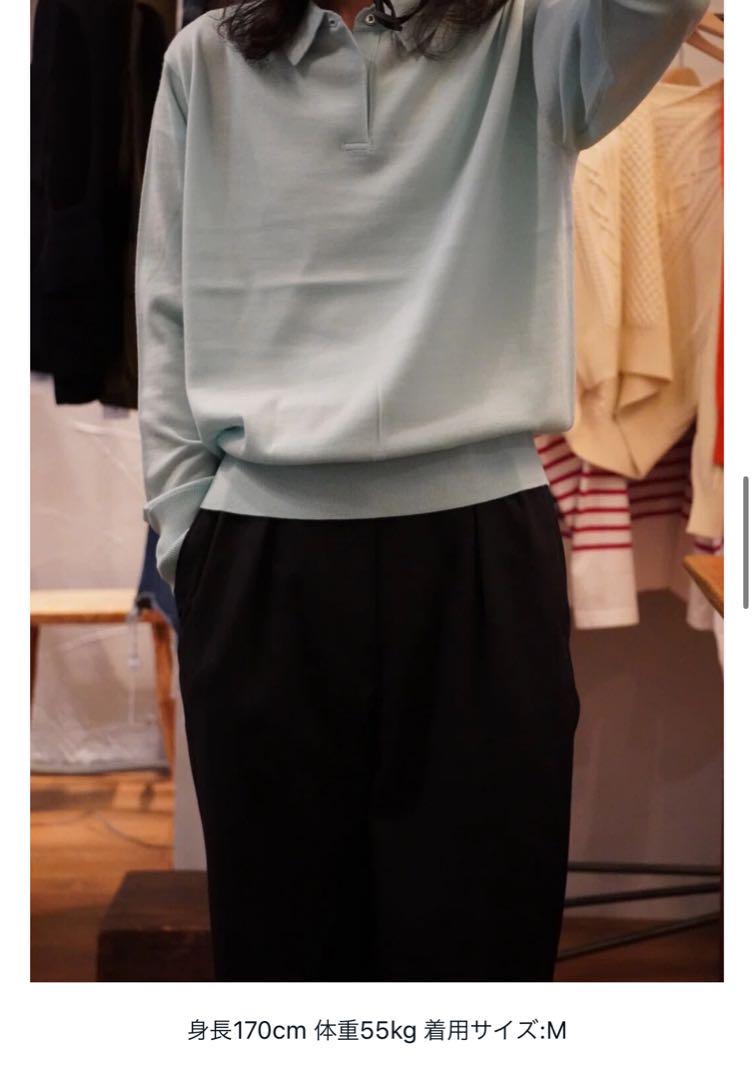 【MEIAS メイアス】WOOL POLO PULL OVER MINT