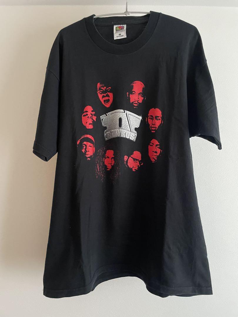 RAWKUS RECORDS Tシャツ XLサイズ バーガンディ　オリジナル 古着 ヴィンテージ RAP TEE Rawkus Records Tシャツ XL - メルカリ