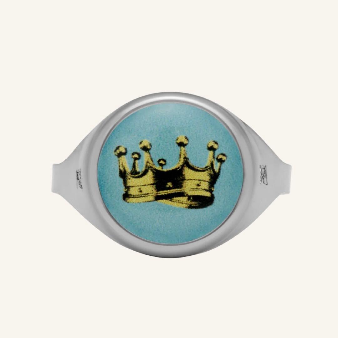 TOY RING CROWN LIGHT BLUE