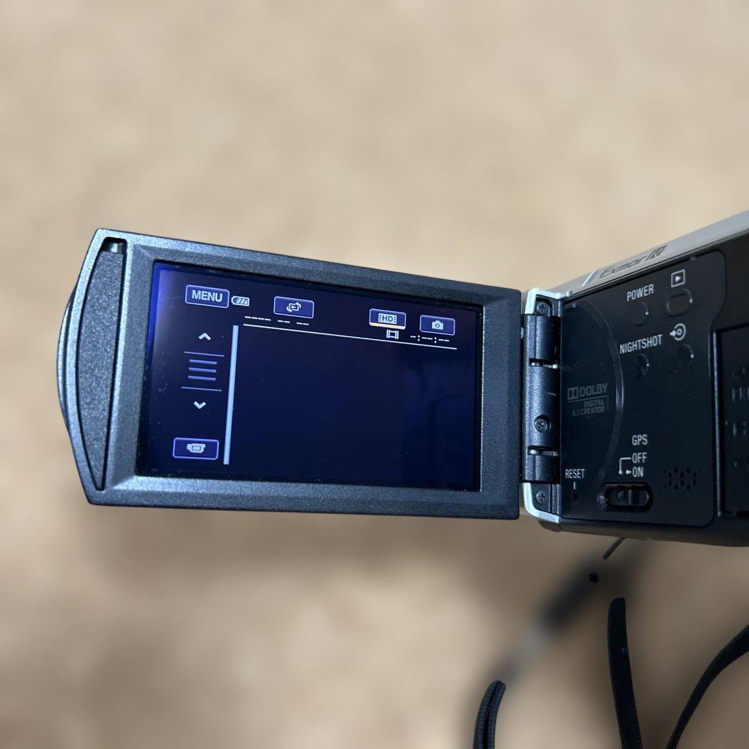 SONY HDR-CX500V ビデオカメラ 本体 説明書 レンズカバー付き