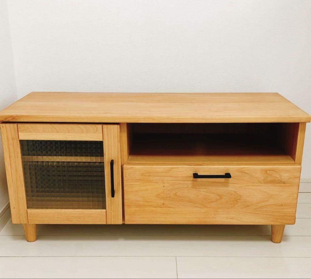 【美品】【送料込】天然木/アルダー /テレビボード/90cm/大川家具