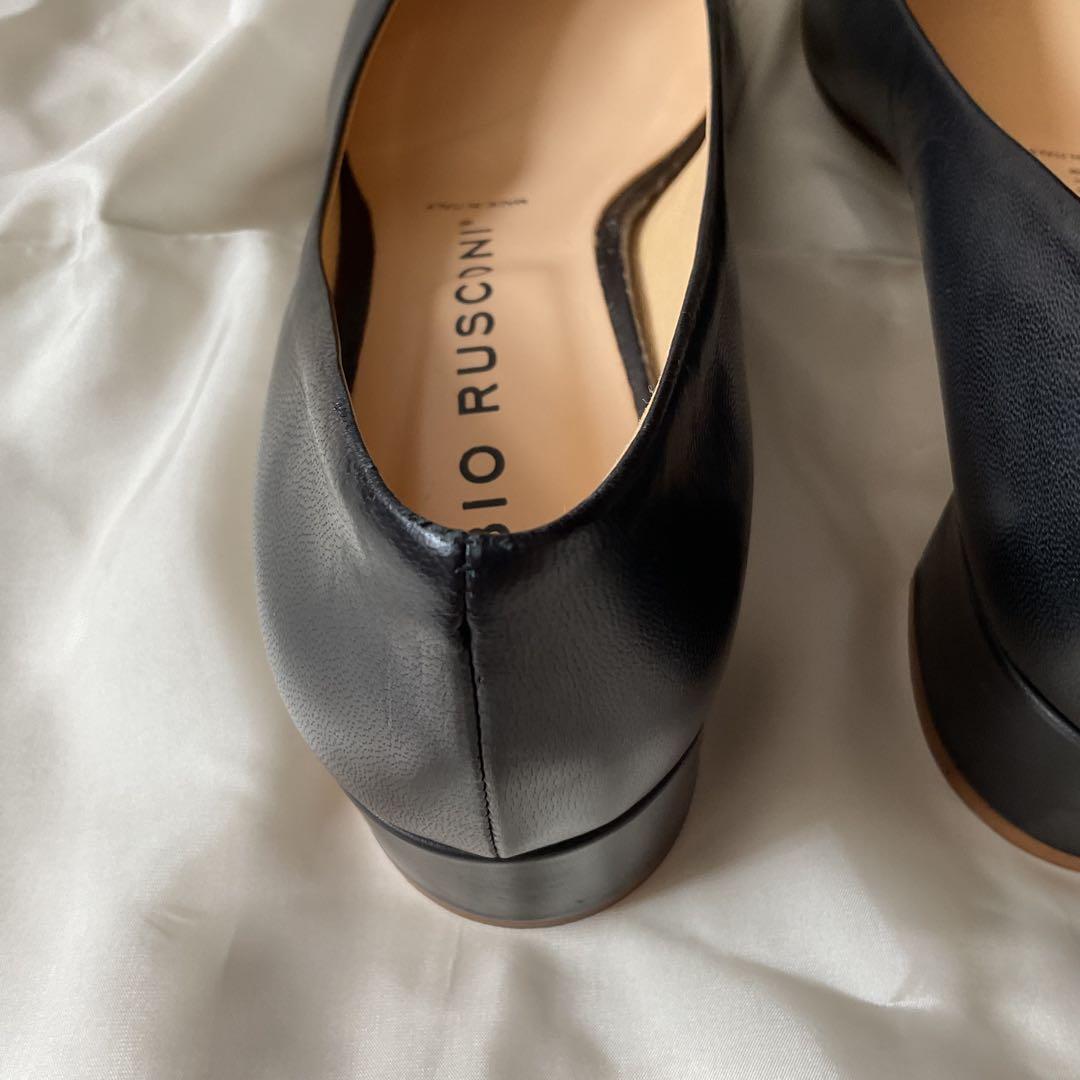 【美品】ファビオルスコーニ　チャンキーヒール　パンプス