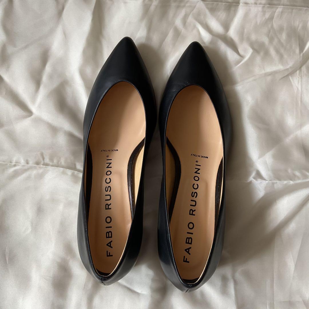 【美品】ファビオルスコーニ　チャンキーヒール　パンプス