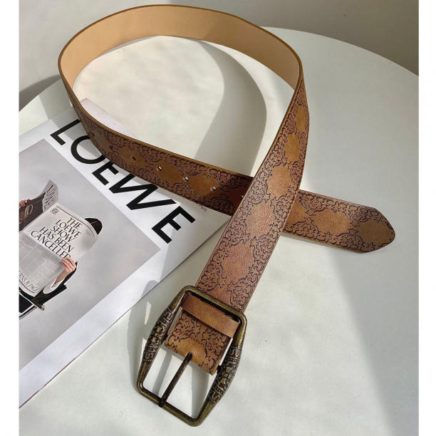 leather belt brown レザーベルト アメカジ y2k アメカジ 西部風ビンテージ調レザーベルト ベルト|アメカジ専門