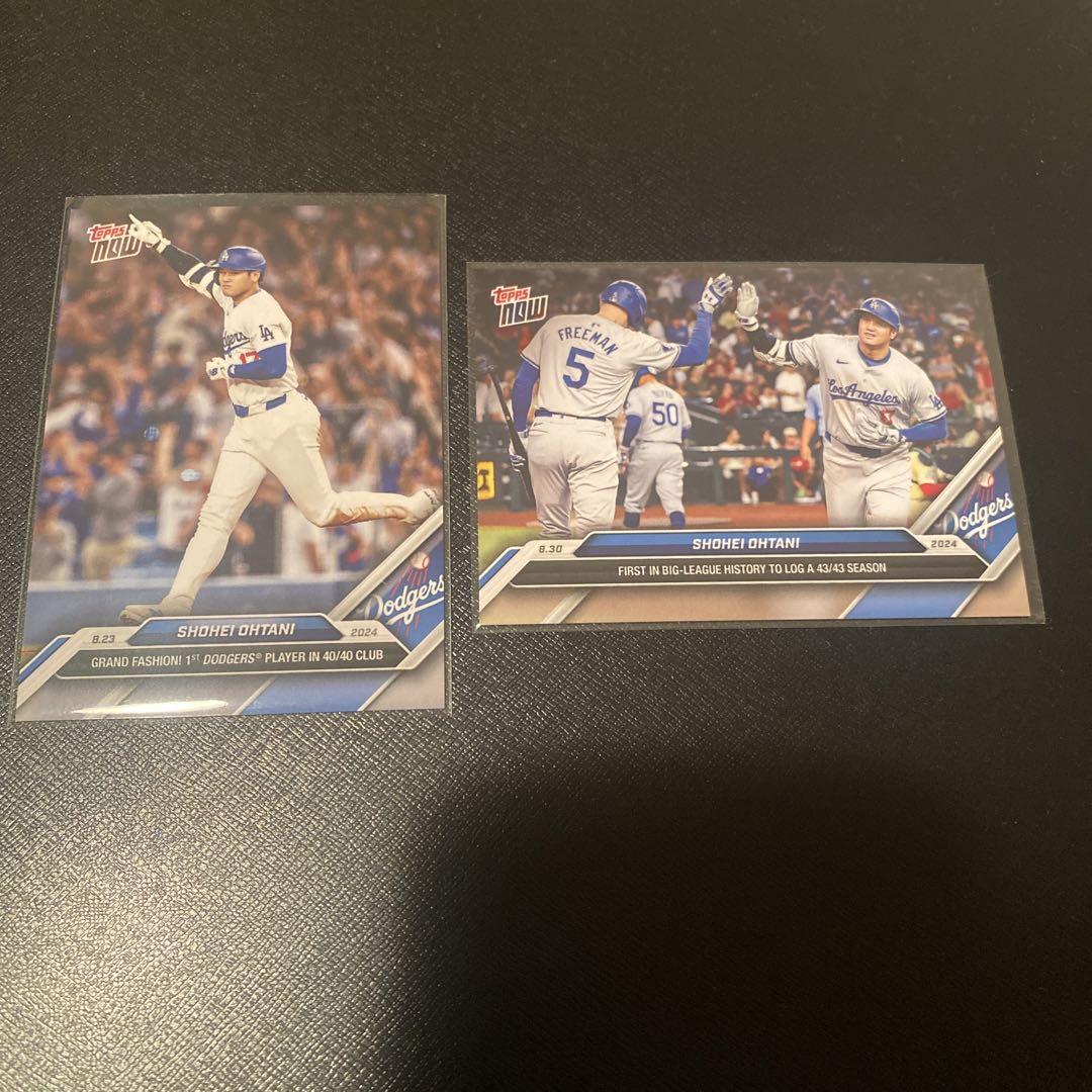 大谷翔平 Topps Now 40-40 43-43 達成 50-50①