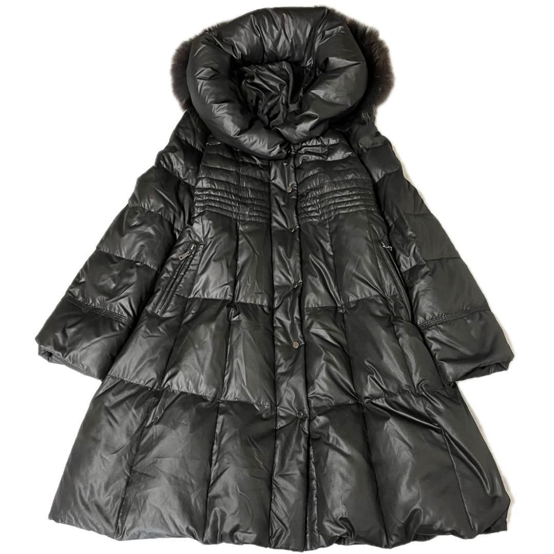 カステルバジャック ショール ダウンコート シルバー刺繍 2XL2XL 3L CASTELBAJAC