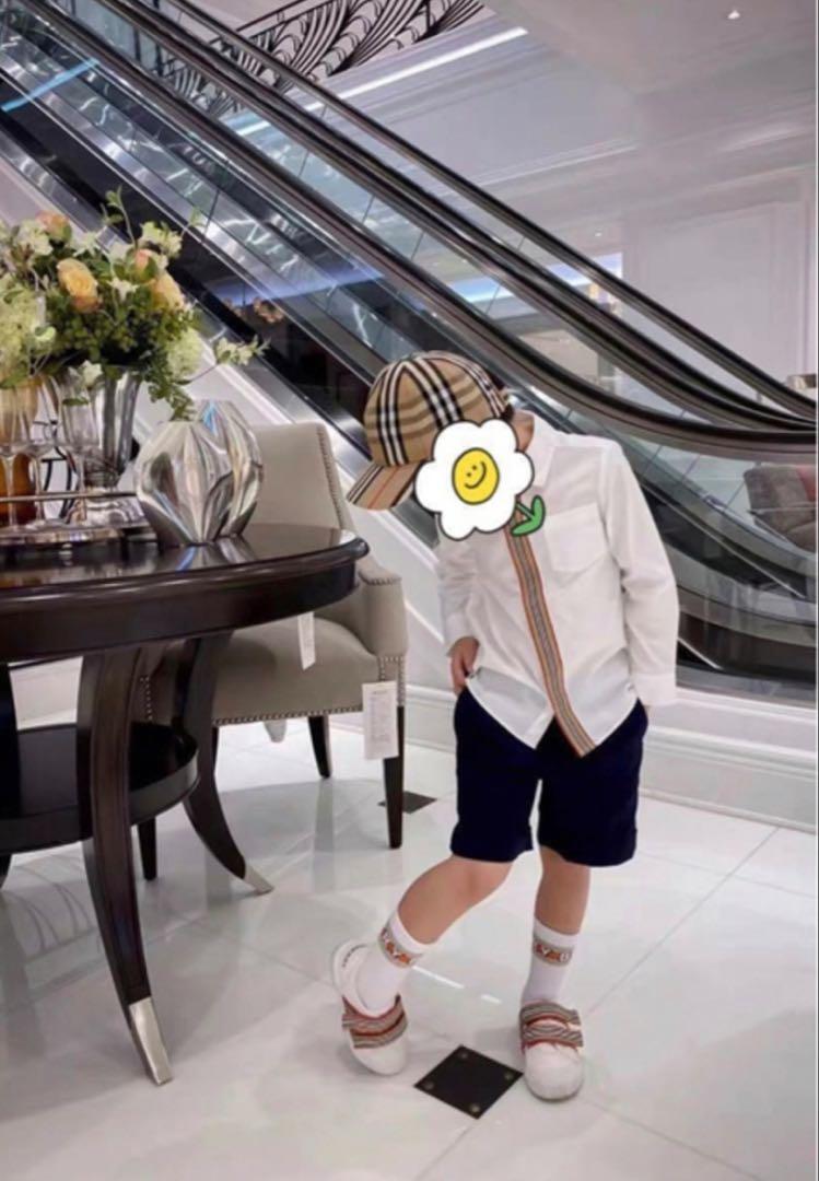 コットン半袖シャツホワイト14Y