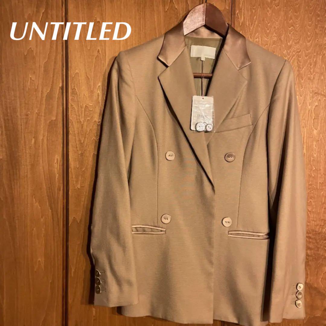 新品 UNTITLED アンタイトル ダブルジャケット ベージュ M - メルカリ 新品 UNTITLED アンタイトル ダブルジャケット ベージュ M - メルカリ
