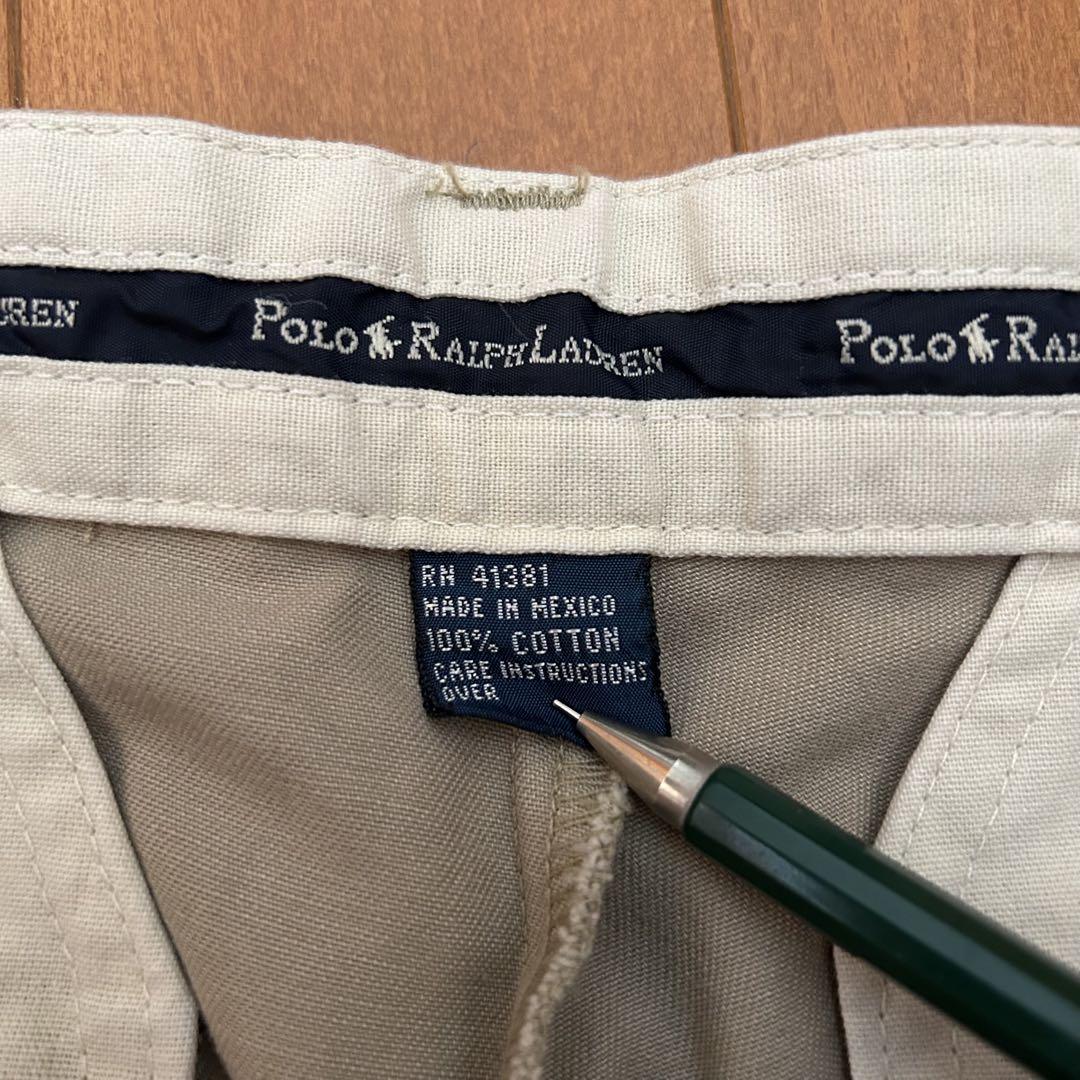 新品 90s POLO Ralph Lauren チノパンツ ポロチノ w30