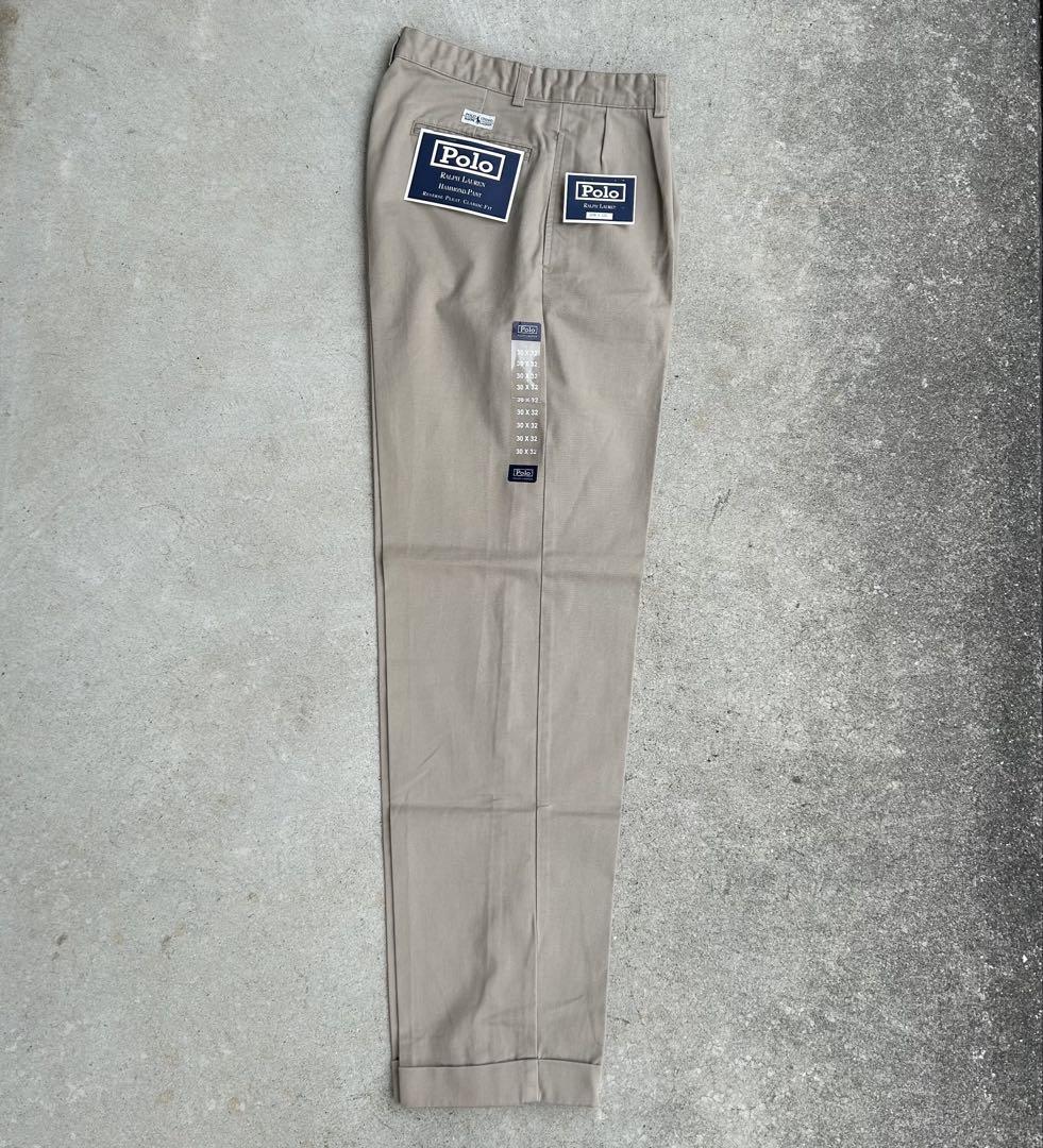新品 90s POLO Ralph Lauren チノパンツ ポロチノ w30