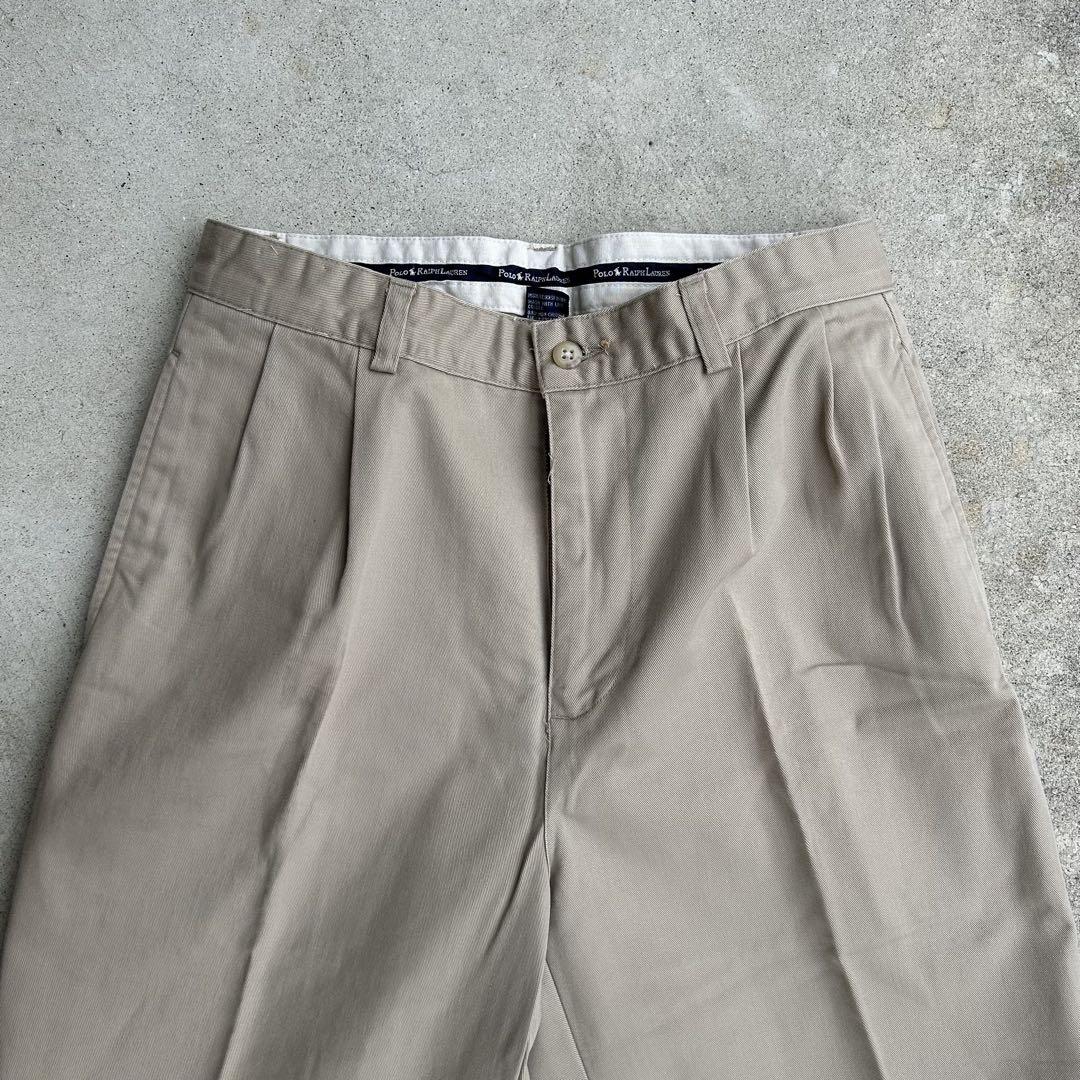 新品 90s POLO Ralph Lauren チノパンツ ポロチノ w30