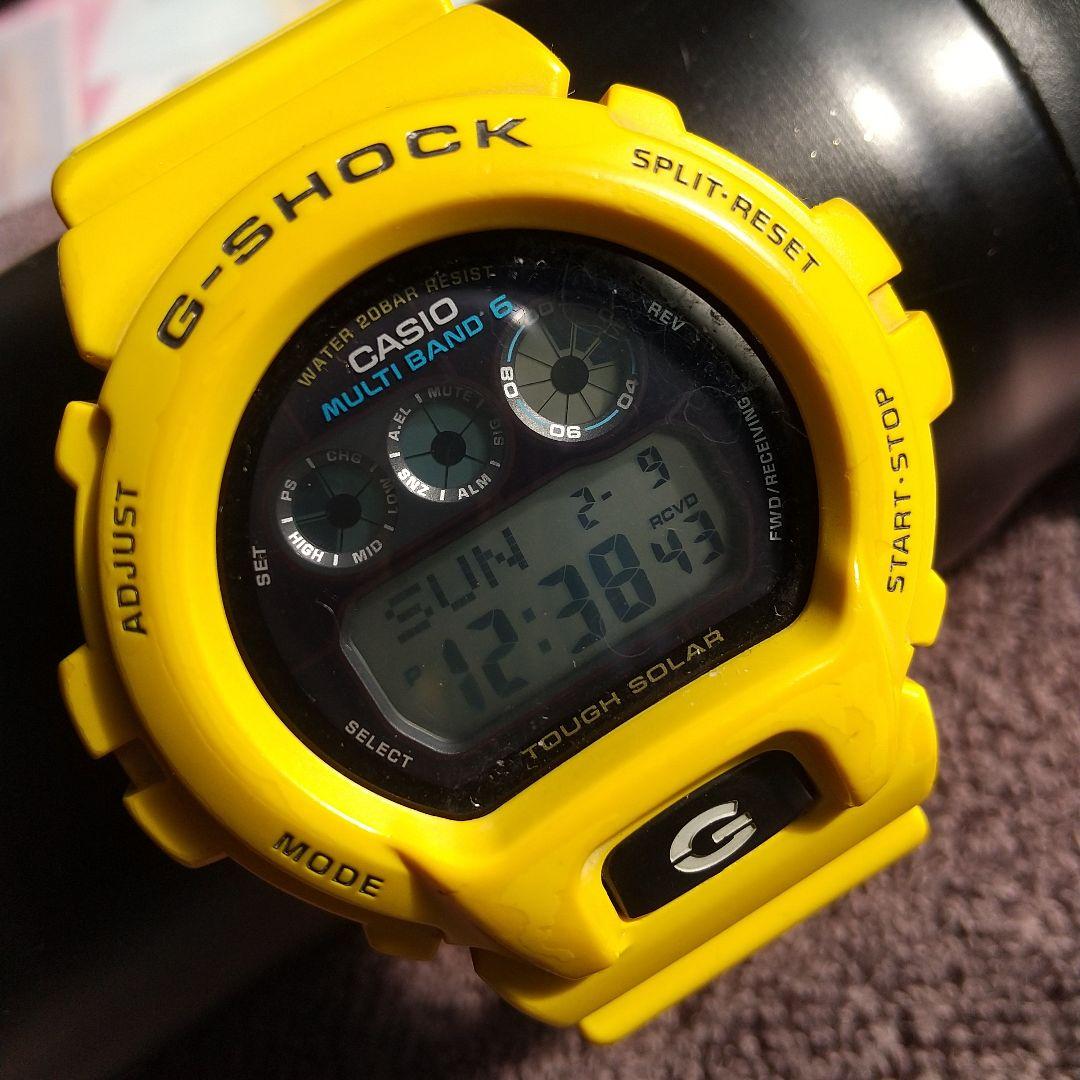 CASIO G-SHOCK イエロー 電波 ソーラー腕時計