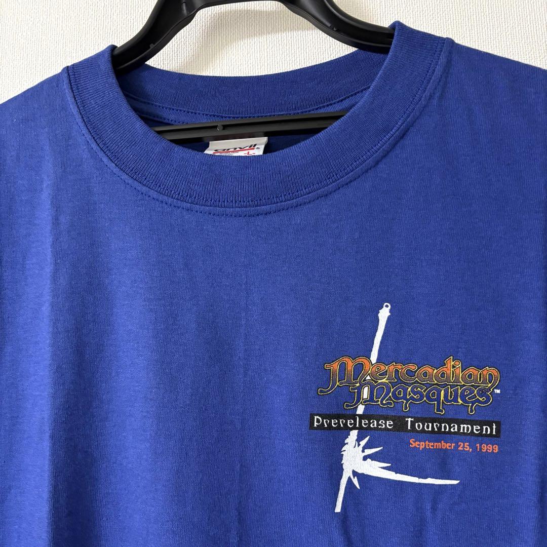 1999 マジックザギャザリングtシャツ 群青色 カテラン組合の首領