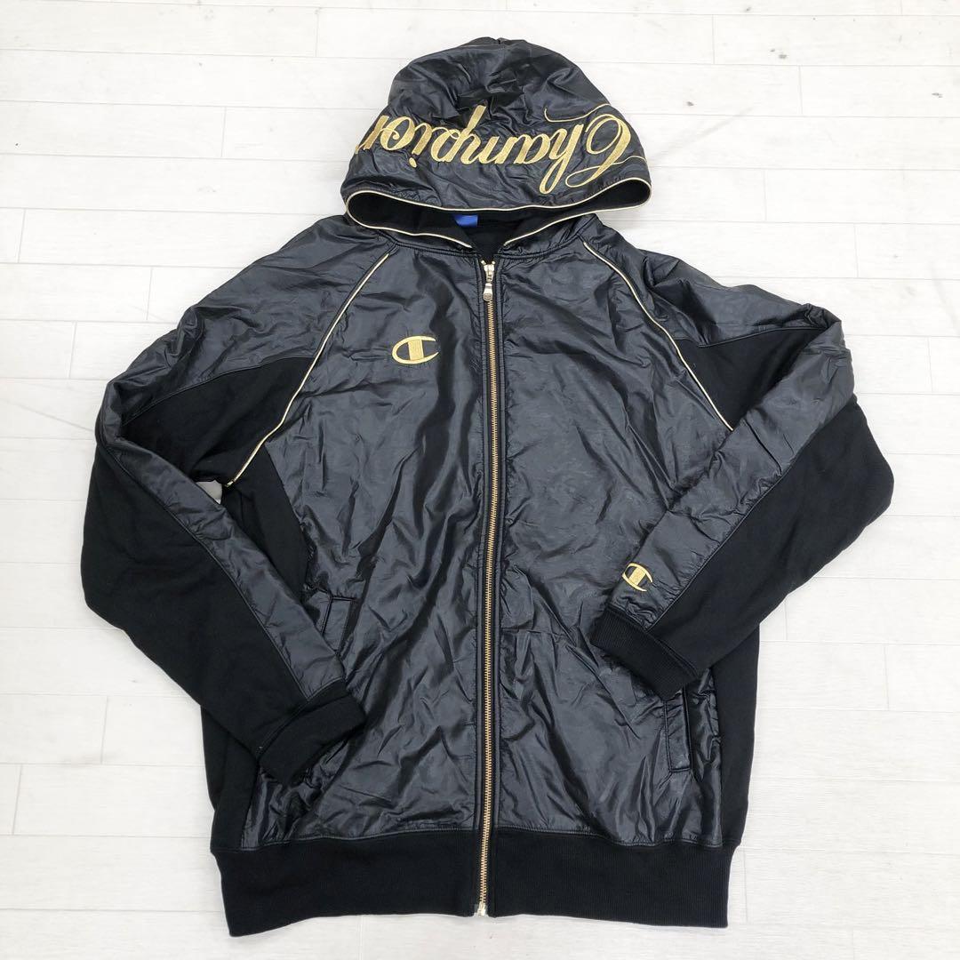 ま1〓 Champion スウェット メンズ 上XO 下O ブラック