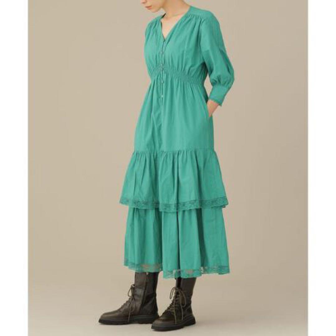 casa fline ティアードレースドレス