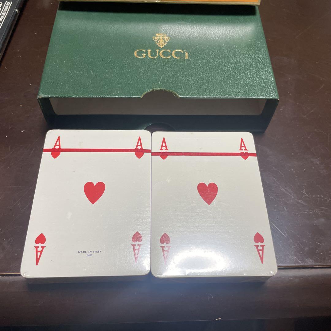 GUCCI トランプ 2枚セット ブラウン・オレンジ - メルカリ