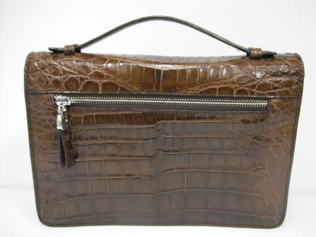 31/クロコダイル セカンドバッグ ハンドバッグ ビジネスバッグ