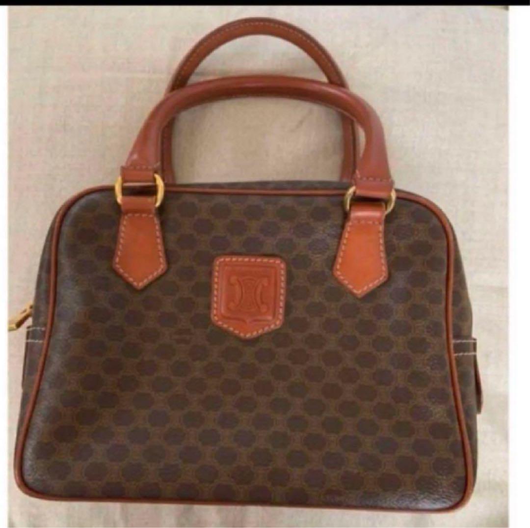 セリーヌ (CELINE) ミニボストンバッグ ハンドバッグ マカダム オールド