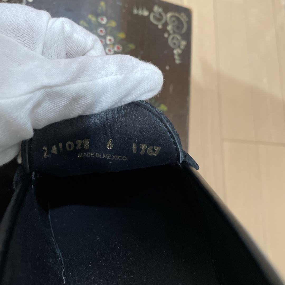 Caminando 黒 ローファー ゴールド金具