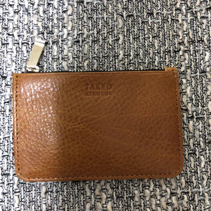 タケオキクチの小銭入れ付きのカードケースです 色はオレンジに近い茶色です mcdGU-m38014867246 限定品国産