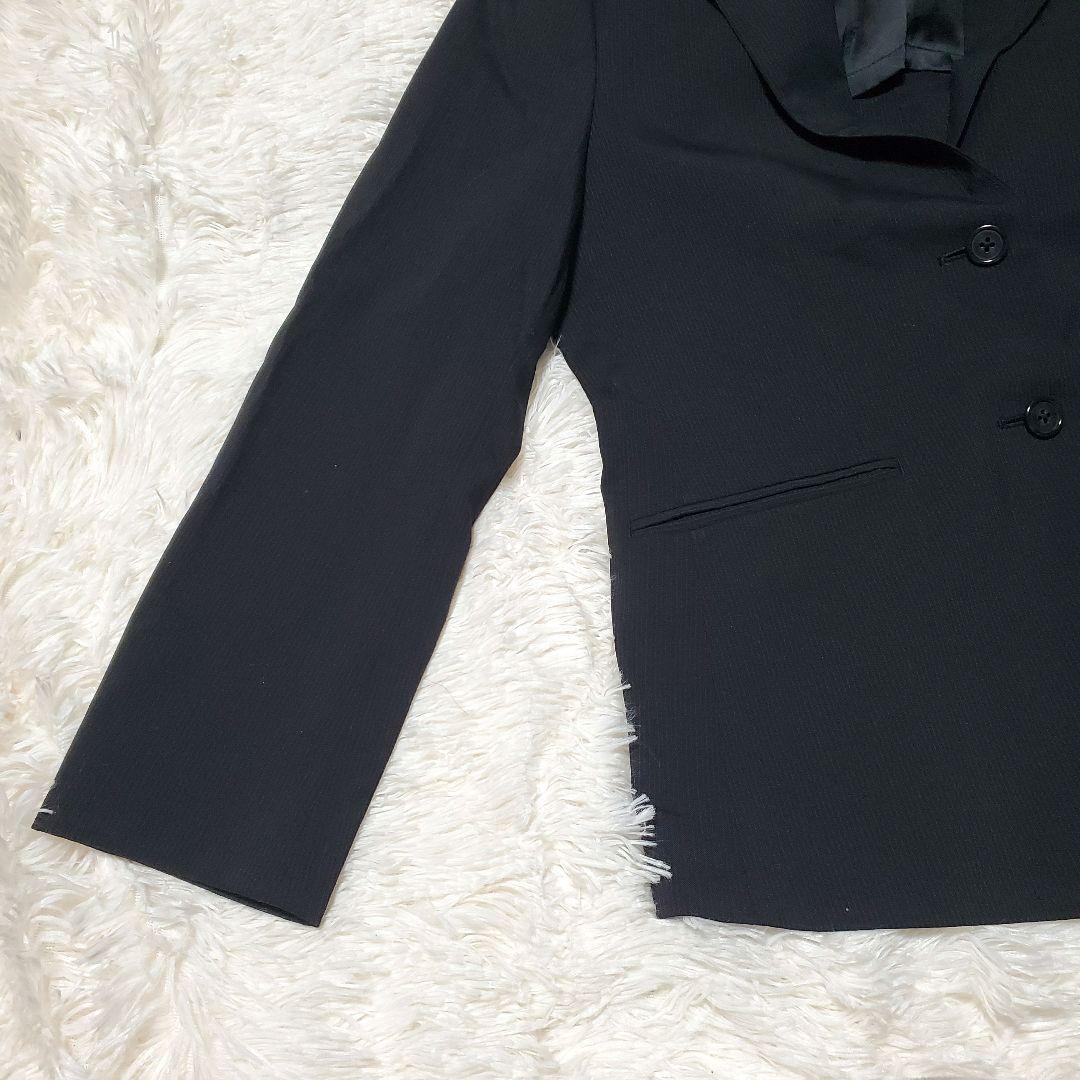 洋服の青山 I.M.G.N ブラック パンツ スーツ 大きいサイズ 洗える