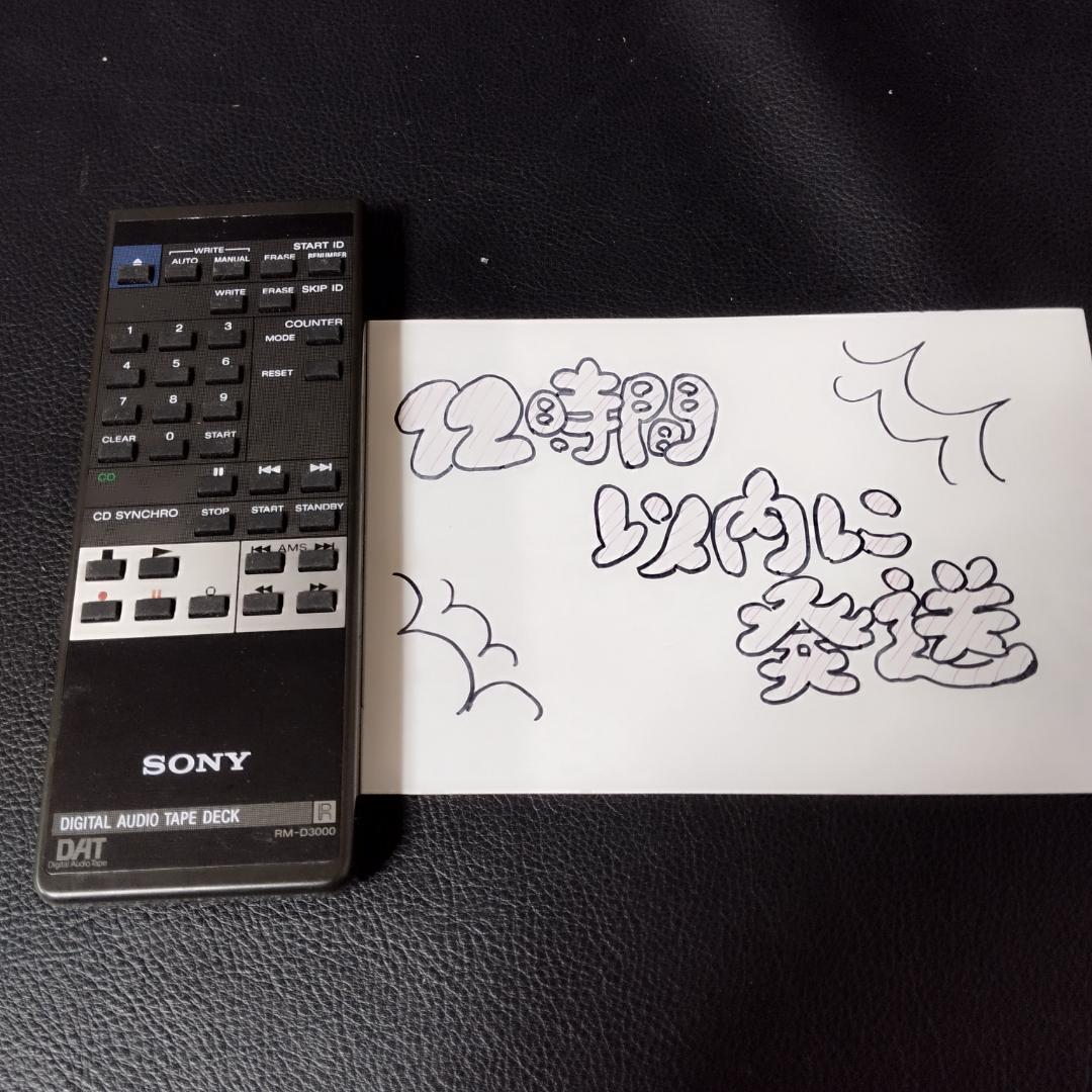 83　SONY RM-D3000 デジタルオーディオテープデッキ用リモコン