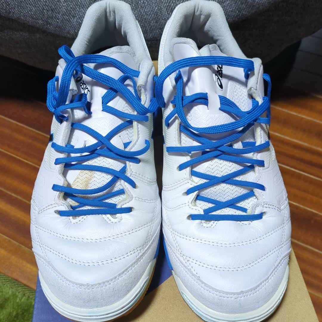 ASICS　デスタッキ　フットサルシューズ　ホワイト／ブルー