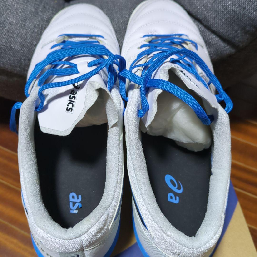 ASICS　デスタッキ　フットサルシューズ　ホワイト／ブルー
