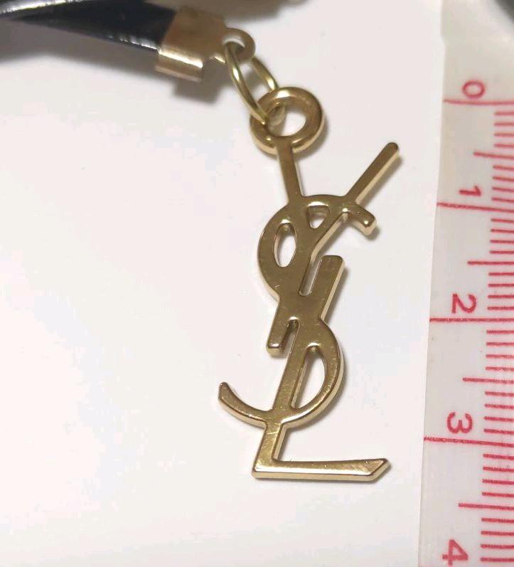 超激得格安 希少品イヴ KEY RING ネックレストップ LhpoY-m38029473070 サンローランYSLロゴ チャーム 低価大人気