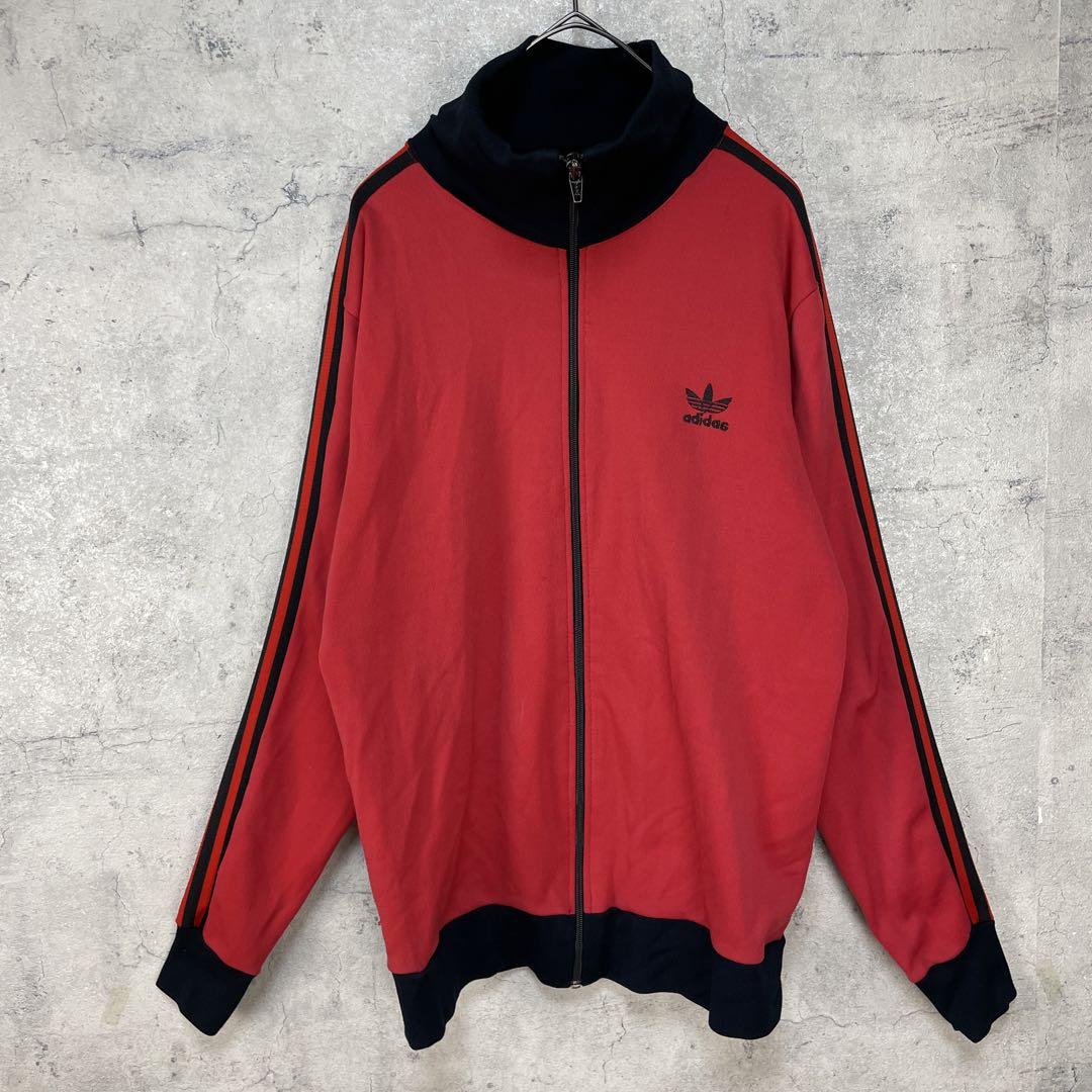 くらしを楽しむアイテム 古着 70s ジジャージ 長袖 赤 レッド トラック