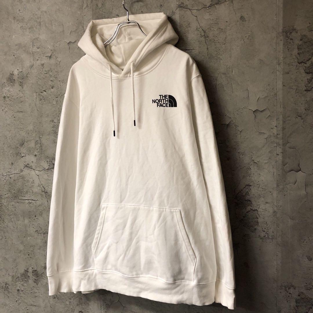 ザノースフェイス　パーカー　ホワイト　メンズXXL