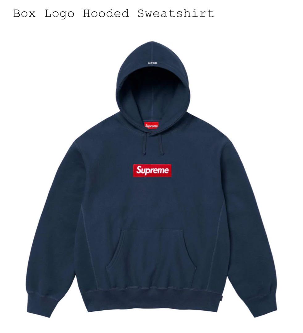 supreme box logo crewneck navy L