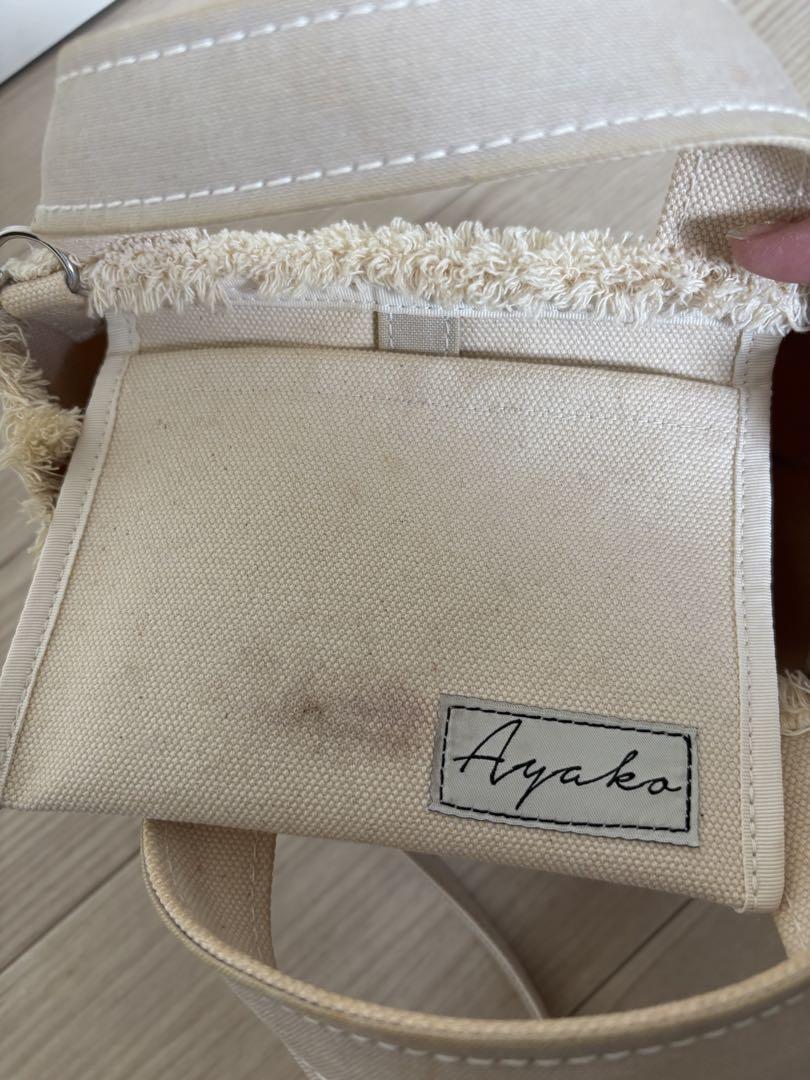Ayako bag エコスエードトートバッグ[mini] アイボリー Ayako bag エコスエードトートバッグ[mini] アイボリー