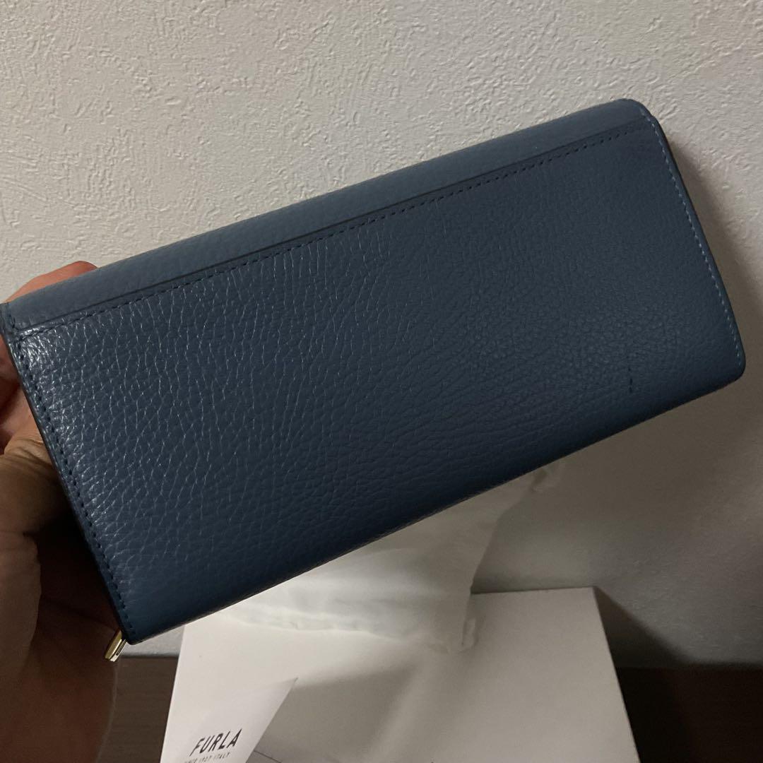 chipuchipu 新品未使用 フルラ レザー ブルーグレー 長財布③