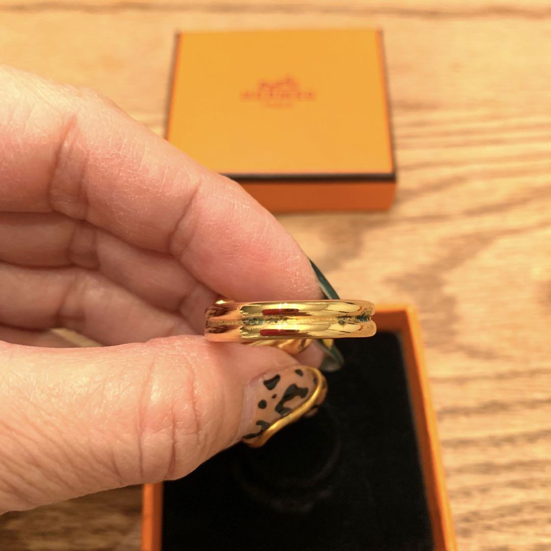 値下げ！エルメス スカーフリング ゴールドメッキ 箱入 - メルカリ