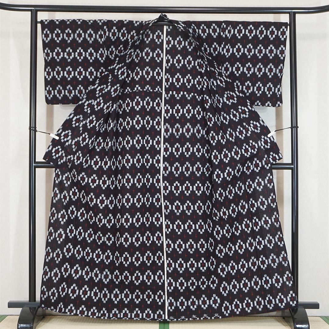 単衣 綿 絣 紬 カジュアル 160cm l937 - メルカリ