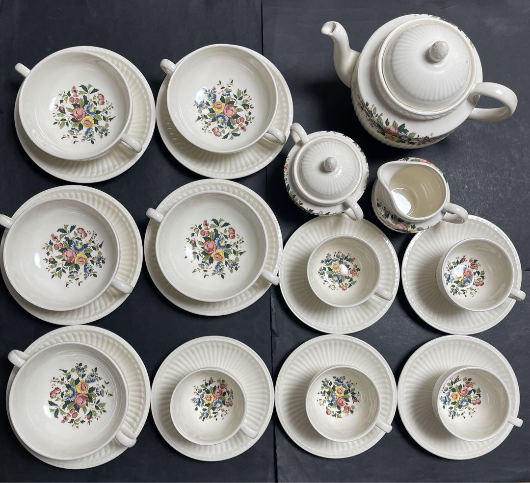 【廃盤希少品】ウエッジウッドwedgwood conway ティーポット カップ